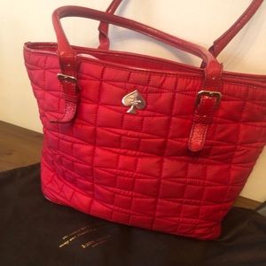 Red Kate Spade Quilted purse